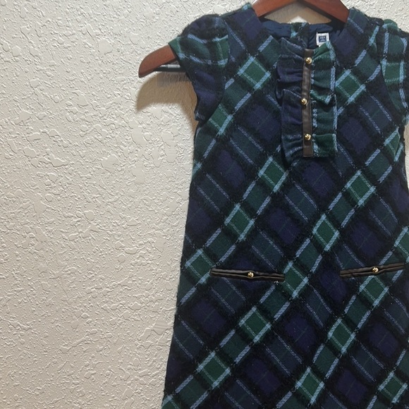 Janie and jack beautiful juniper plaid girls dress size 5 GUC - Picture 5 of 11